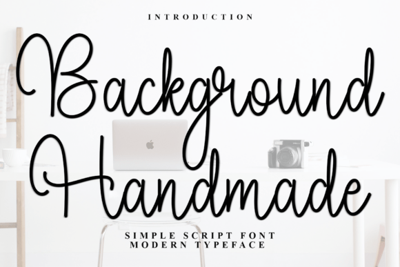 Background Handmade Font for Authentic Web Design