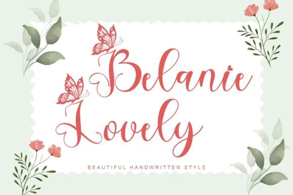 Belanie Lovely Font Review for Web Design