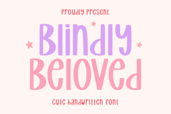 Blindly Beloved Font: Cute Handwritten Style for Crafts