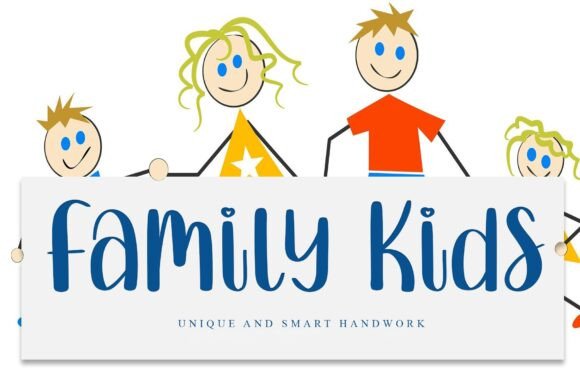 Family Kids Font: Elegant Script for Digital Design
