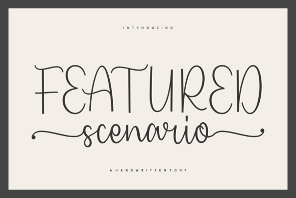 Featured Scenario Font: Handwritten Style for Business Branding
