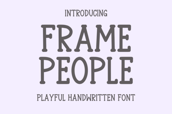 Frame People Font for Editorial Design