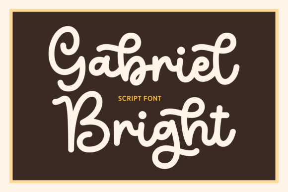 Gabriel Bright Font: A Warm Script for Brand Identity