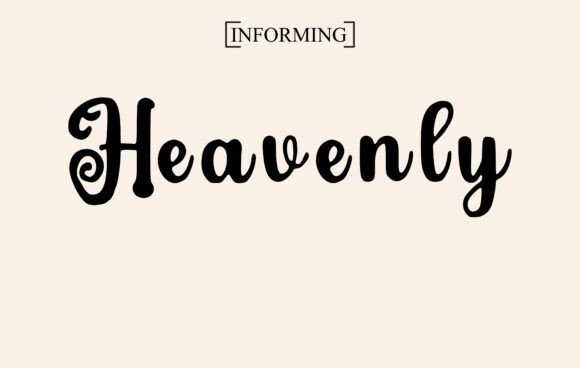 Heavenly Threads Font for Handmade Labels