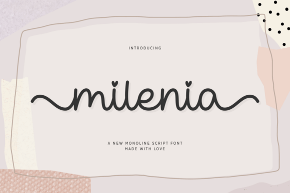 Milenia Font: A Delicate Script for Editorial Design