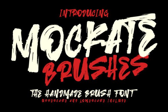 Mockate Brushes Font for Bold Handmade Crafts