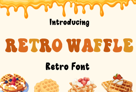 Retro Waffle Font: Sweet Nostalgia for Brand Design