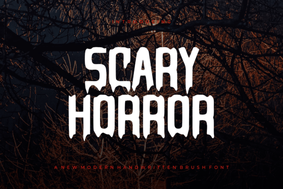 Scary Horror Font: Crafting Chilling Handmade Designs