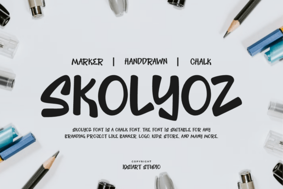 Skolyoz Font Review: Testing a Chalk-Style Marker Typeface