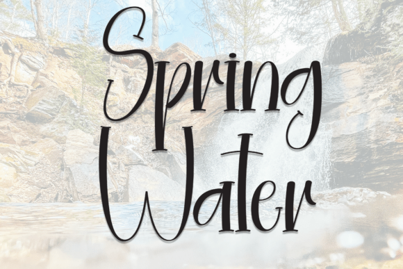 Spring Water Font: Elevating Small Business Branding