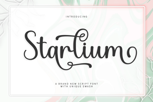 Starlium Font: Elegant Script for Handmade Products