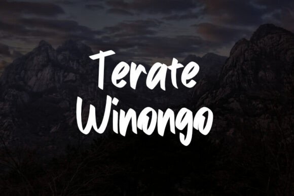 Terate Winongo Font: Elevating Small Business Branding