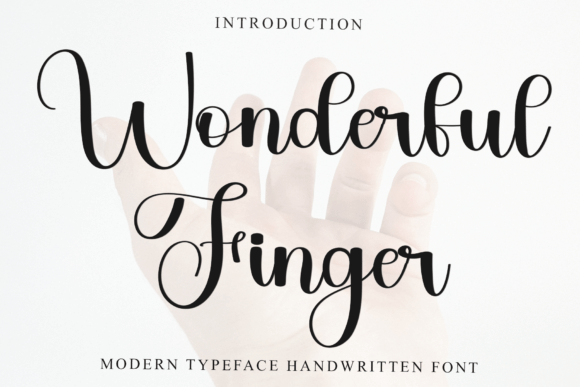 Wonderful Finger Font: A Warm Typeface for Small Business Branding